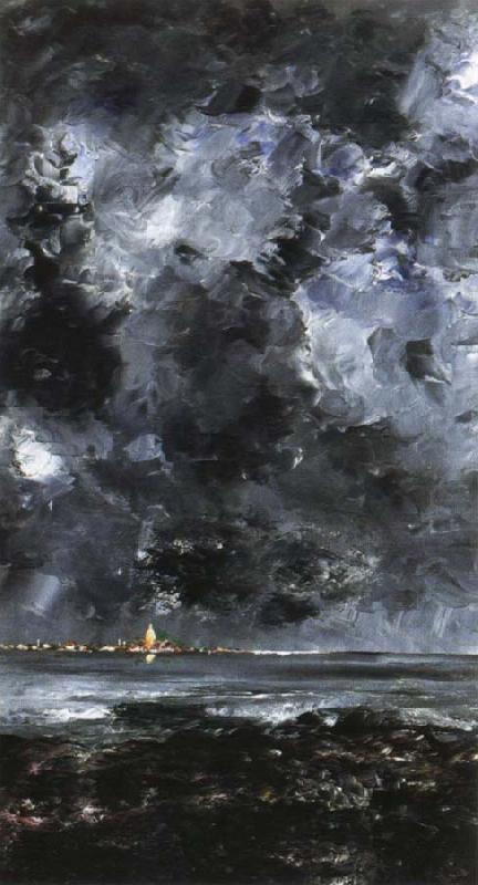August Strindberg the city oil painting picture